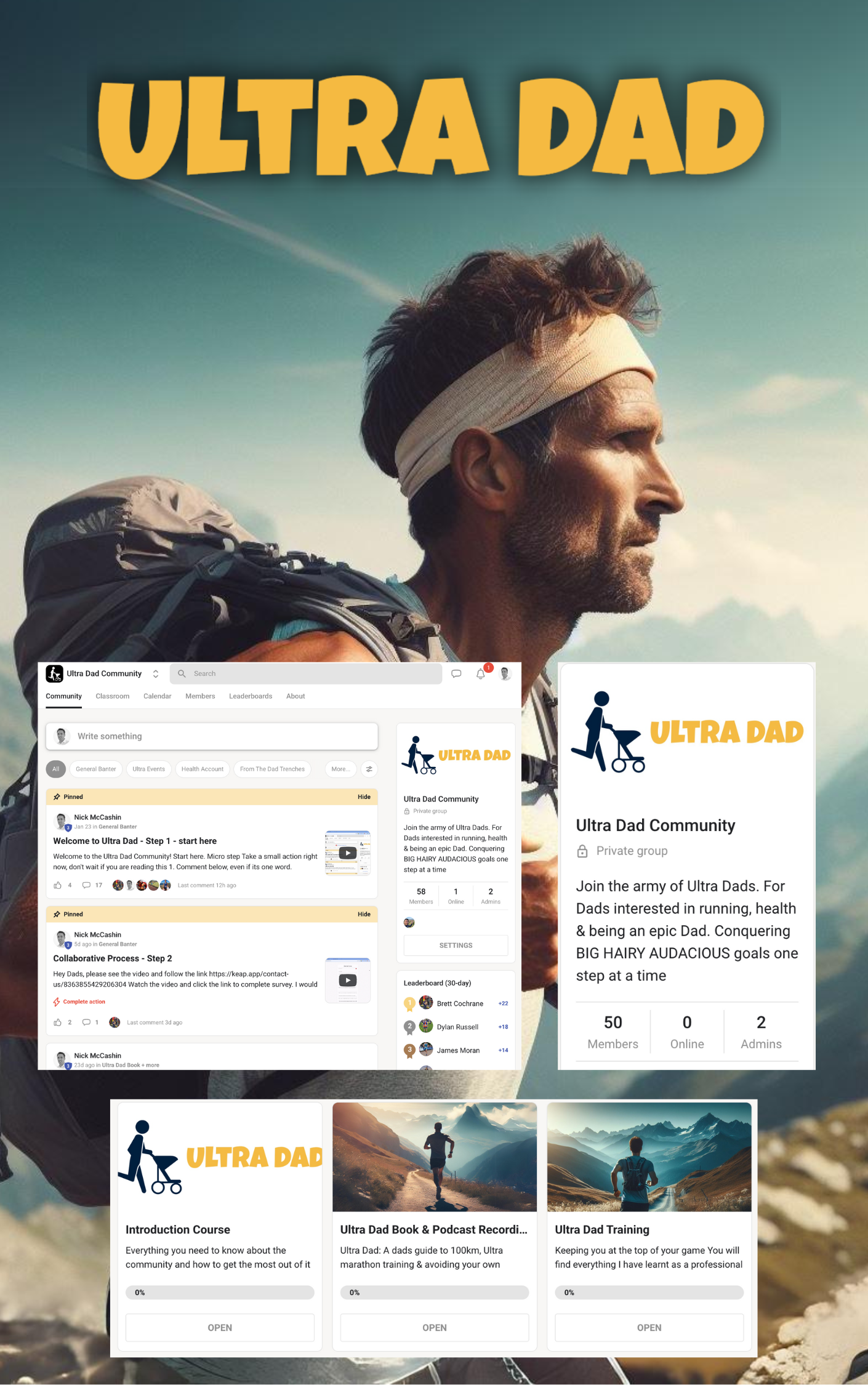 Ultra Dad community, ultra dad, ultra marathon, running